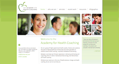 Desktop Screenshot of academyforhealthcoaching.co.uk